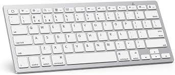 Photo 1 of OMOTON Ultra-Slim Bluetooth Keyboard for iPad 10.2(9th/ 8th/ 7th Generation)/ 9.7, iPad Air 4th Generation, iPad Pro 11/12.9, iPad Mini, and More Bluetooth Enabled Devices, White
