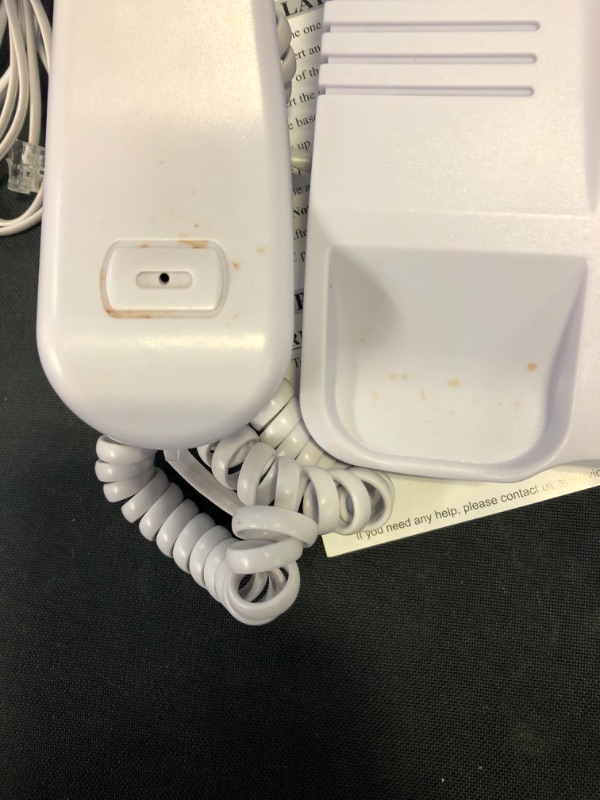 Photo 1 of JeKaVis JF11W Big Button Corded Phone for Elderly Amplified Phones for Hearing Impaired Seniors with Loud Handsfree Speakerphone