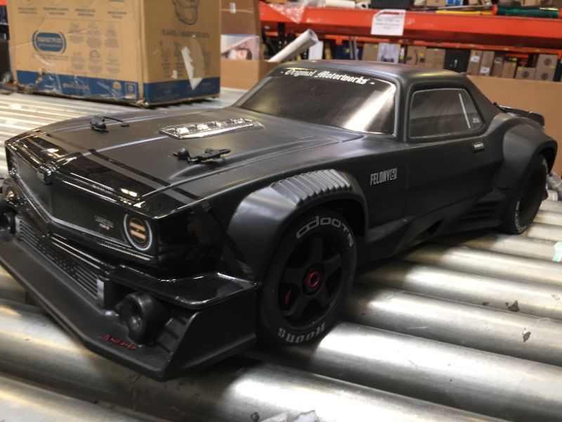 Photo 3 of ARRMA 1/7 Felony 6S BLX Street Bash All-Road Muscle Car RTR (Ready-to-Run Transmitter and Receiver Included, Batteries and Charger Required), Black, ARA7617V2T1