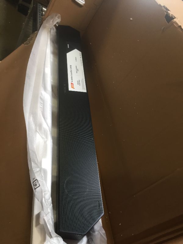 Photo 5 of SAMSUNG HW-Q990B 11.1.4ch Soundbar w/Wireless Dolby Atmos DTS:X 2022. Box Packaging Damaged, Minor Use, Soundbar Minor Use, Speakers Factory Sealed, Opened Factory Seals to Test Item. Item Turns on and Sounds Normal. 
