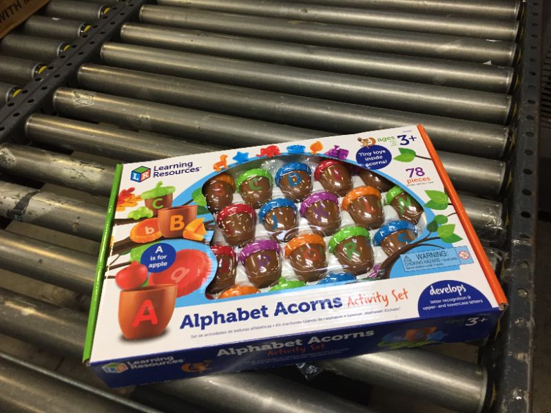 Photo 2 of Learning Resources Alphabet Acorns Activity Set, Develops Letter Recognition, Educational Toys for Toddlers, Homeschool, Visual & Tactile Learning Toy, 78 Pieces, Ages 3+
