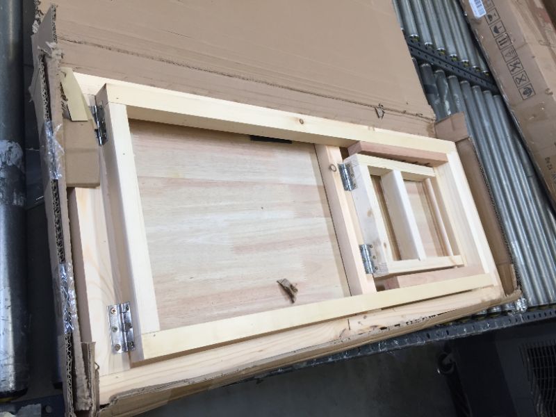 Photo 1 of 38 Inch Wooden Do Ramp. BOx Packaging Damaged, Moderate Use, , Scuffs and Scraches on item. 
