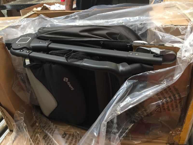 Photo 1 of Safety 1st Smooth Ride Travel System with OnBoard 35 LT Infant Car Seat, Monument. Box Packaging Damaged, Minor Use, Minor scuffs on item. 
