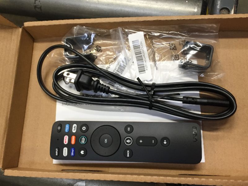 Photo 8 of VIZIO 75-Inch P-Series 4K QLED HDR Smart TV w/Voice Remote, Dolby Vision, 4K 120Hz Gaming, Alexa Compatibility, P75Q9-J01, 2022 Model. Box Packaging Damaged, Factory Sealed, Opened for Inspection, TV Turns on, Remote Works, Item is New. 
