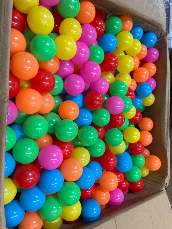 Photo 3 of Amazon Basics BPA Free Plastic Ball Pit Balls with Storage Bag