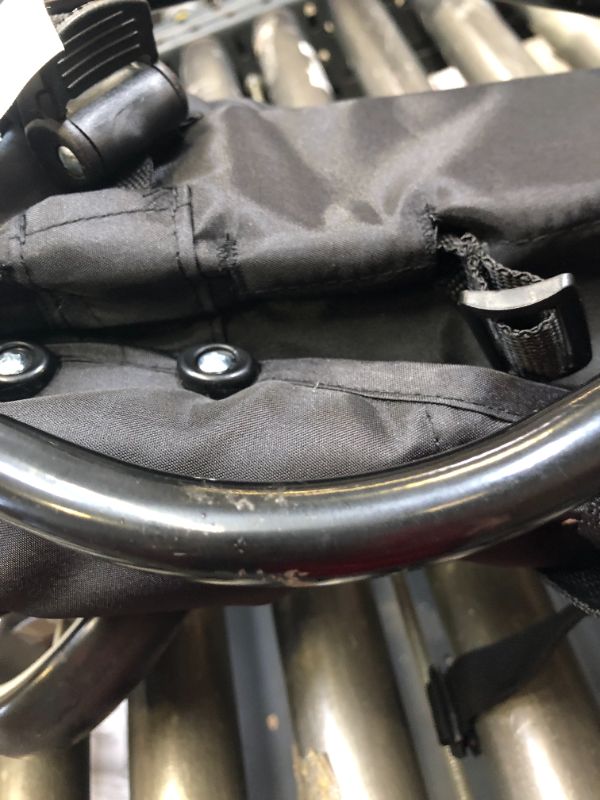 Photo 6 of Baby Trend Lightweight Stroller. , Box Packaging Damaged, Moderate Use, Scratches and Scuffs Found on item, Not in Original Box Packaging, Dirty from Previous Use. Wear on Wheels
