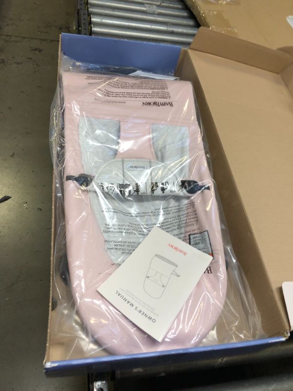 Photo 3 of BABYBJORN Bouncer Balance Soft - Light Pink/Gray, Jersey Cotton, Box Packaging Damaged, Minor Use
