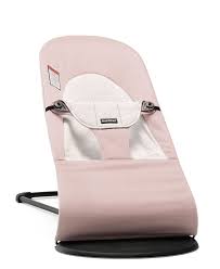 Photo 1 of BABYBJORN Bouncer Balance Soft - Light Pink/Gray, Jersey Cotton, Box Packaging Damaged, Minor Use
