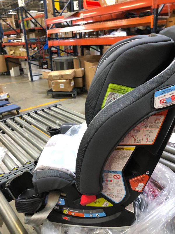 Photo 6 of Graco Slimfit 3 in 1 Car Seat | Slim & Comfy Design Saves Space in Your Back Seat, Redmond, Box Packaging Damaged, Moderate Use, Scratches and Scuffs Found on item, Missing Cup Holders.
