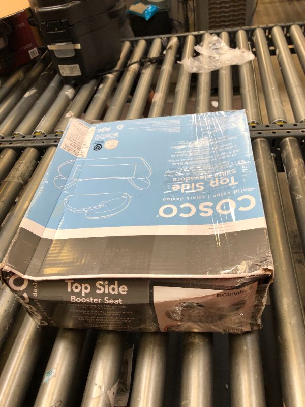 Photo 2 of Cosco Topside Backless Booster Car Seat (Leo), Box Packaging Damaged, Moderate Use, Scratches and Scuffs Found on item, Stain Found on item, Dirty From Previous Use
