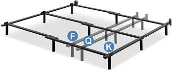 Photo 1 of Zinus Paige Compack Adjustable 7 Inch Heavy Duty Bed Frame, for Box Spring and Mattress Sets, Fits Full Queen King, Box Packaging Damaged, Item is New
