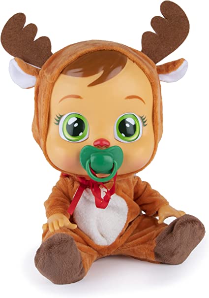 Photo 1 of Cry Babies Ruthy The Reindeer Doll, Multi-Colour, Box Packaging Damaged, Item is New
