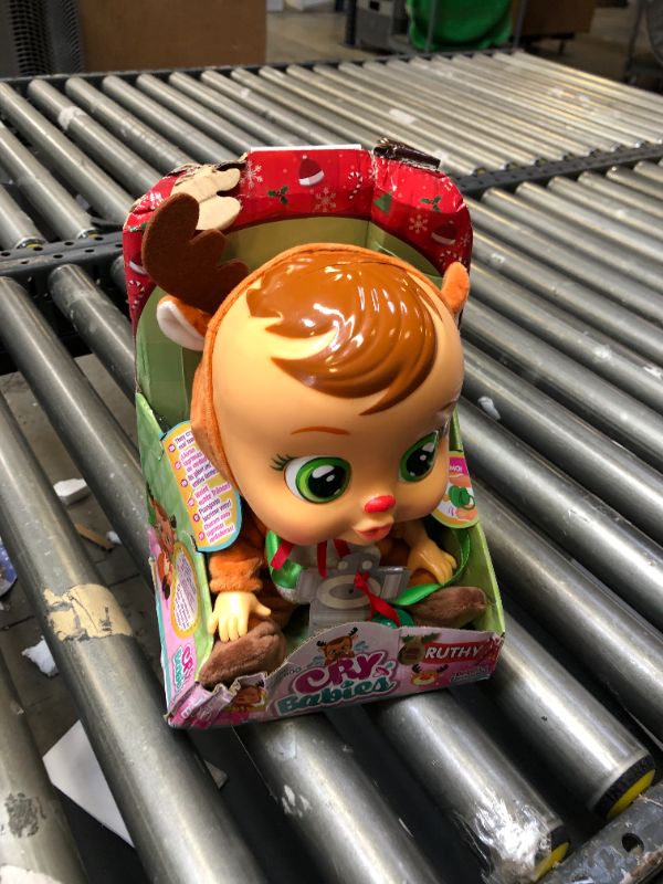 Photo 2 of Cry Babies Ruthy The Reindeer Doll, Multi-Colour, Box Packaging Damaged, Item is New
