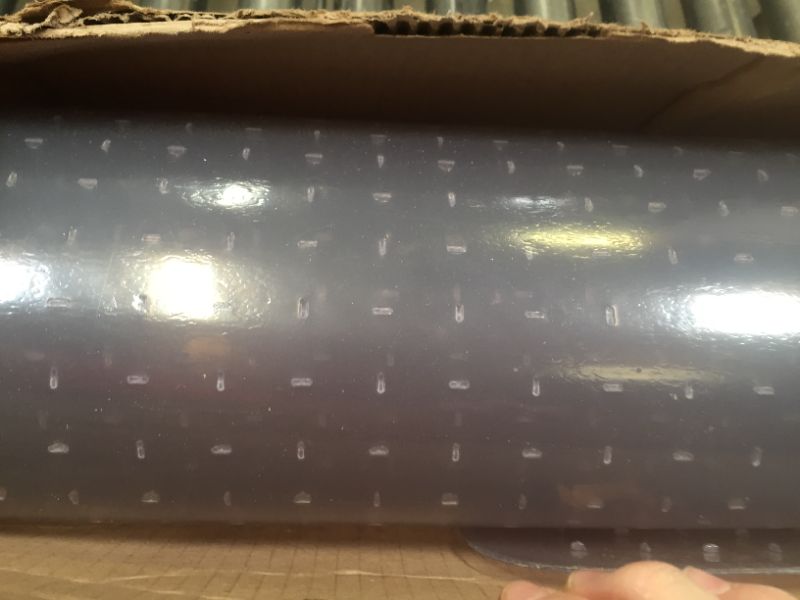 Photo 3 of 45 Inch Hard Plastic Office Mat, Box Packaging Damaged, Moderate Use, Scratches and Scuffs Found on Item.
