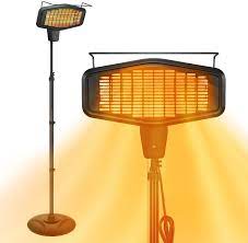 Photo 1 of Antarctic Star Patio Heater Electric Heater,Vertical indoor/outdoor garden heater, Height and Angle adjustable,Remote control IP65 rated, Quiet operation, energy saving, Quick heating for 3 seconds, Maximum power 1500W, ETL, Box Packaging Damaged, Minor U