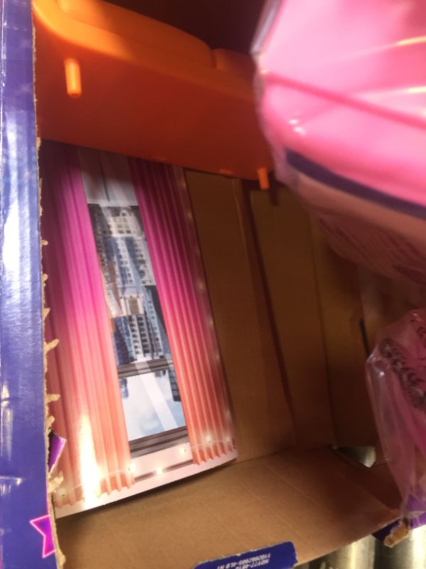 Photo 3 of Barbie: Big City, Big Dreams Dorm Room Playset with 2 Beds, Couch, Bean Bag Chair, Bedroom Furniture, Décor & Accessories, Gift for 3 to 7 Year Olds, Box Packaging Damaged, Item is New
