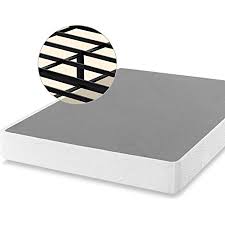 Photo 1 of Amazon Basics Smart Box Spring Bed Base, 9-Inch Mattress Foundation - King Size, Tool-Free Easy Assembly, Box Packaging Damaged, Moderate Use, Scratches and Scuffs on item, Missing Parts, and Hardware, Selling for Parts.
