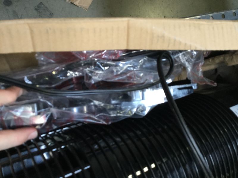 Photo 6 of Amazon Basics Oscillating 3 Speed Tower Fan with Remote, Box Packaging Damaged, Moderate Use, Scratches and Scuffs Found on item, Missing Parts, Missing Remote, Turns on and Blows Air. 