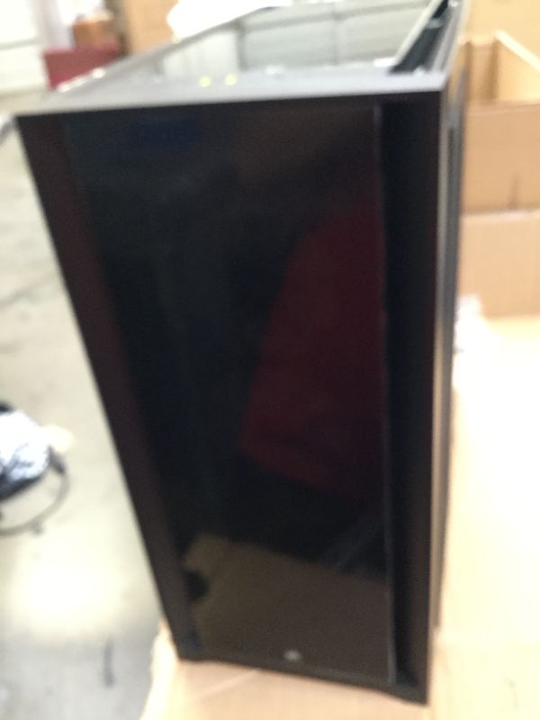 Photo 1 of Corsair iCUE 5000X RGB Tempered Glass Mid-Tower ATX PC Smart Case - Black, Box Packaging Damaged, Moderate Use, Scratches and Scuffs Found on item, Missing Parts. 
