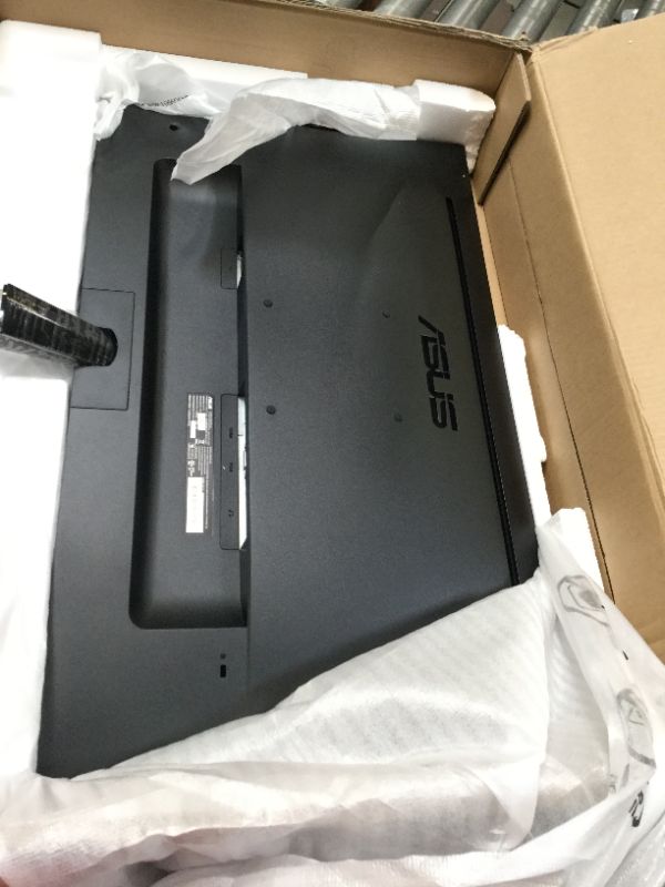 Photo 5 of ASUS VP279HE 27” Monitor, 1080P Full HD, 75Hz, IPS, Adaptive-Sync/FreeSync, Eye Care, HDMI VGA, Frameless, Low Blue Light, Flicker Free, VESA Wall Mountable. Screen Damaged, Selling for Parts.
