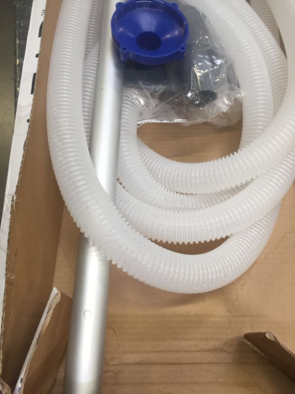 Photo 8 of Bestway 58234 Above Ground Pool Cleaning and Maintenance Accessories Set Kit for Filter Pumps with a 530 GPH Flow Rate - Blue, Box Packaging Damaged, Moderate Use, Scratches and Scuffs Found on item, Missing Some Parts.. 
