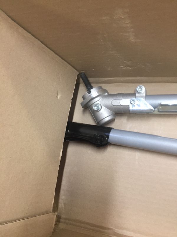 Photo 5 of Greenworks 18-Inch 10 Amp Corded String Trimmer (Attachment Capable) 21142, Box Packaging Damaged, Moderate Use, Scratches and Scuffs on item, Missing Parts, and Hardware, Selling for Parts.