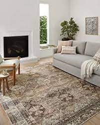 Photo 1 of Amber Lewis x Loloi Billie Collection BIL-03 Clay / Sage, Traditional 7'-6" x 9'-6" Area Rug, No Box Packaging, Moderate Use, Creases and Wrinkles in Item, Hair Found on Item, Minor Fraying on Edges, Tape on Rug

