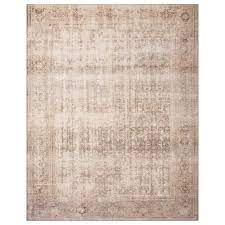 Photo 1 of Amber Lewis x Loloi Georgie 7'6" x 9'6" Ocean and Sand Area Rug, No Box Packaging, Moderate Use, Creases and Wrinkles in Item, Hair Found on Item, Minor Fraying on Edges, Tape Found on Rug, Dirty from Shippinjg and Handling,

