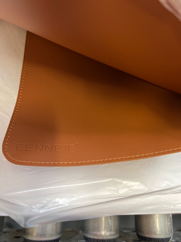 Photo 4 of CENNBIE Dual Sided L Shaped Desk Pad,??47.24x55.12x15.75 inches Corner Leather Desk Pad,l Shaped Desk Gaming mat,Waterproof l Shaped Leather Mouse pad,Home Office Accessories Corner Desk Mat(Brown)
