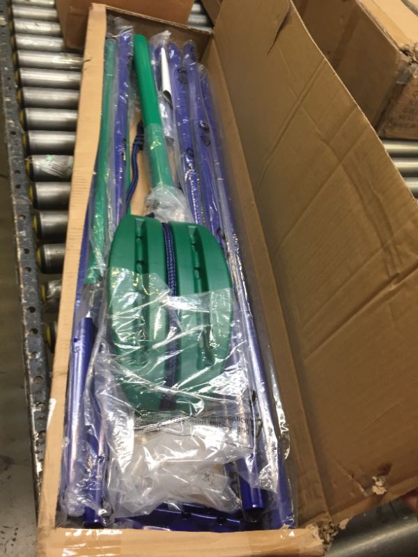 Photo 3 of Aleko BSW01 Outdoor Sturdy Child Swing Seat - Blue/Green, Box Packaging Damaged, Moderate Use, Scratches and Scuffs Found on Item, Missing Hardware
