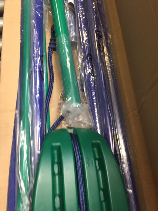 Photo 7 of Aleko BSW01 Outdoor Sturdy Child Swing Seat - Blue/Green, Box Packaging Damaged, Moderate Use, Scratches and Scuffs Found on Item, Missing Hardware
