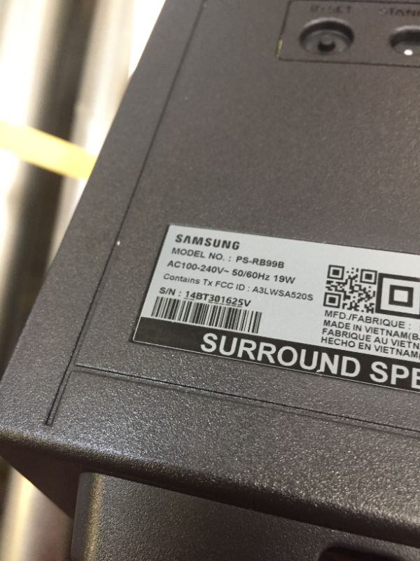 Photo 15 of SAMSUNG HW-Q990B/ZA 11.1.4ch Soundbar w/Wireless Dolby Atmos/DTS:X, Rear Speakers, Q Symphony, SpaceFit Sound+, Airplay 2, Adaptive Sound, Game Pro Mode, 2022, Box Packaging Damaged, Opened for Inspection, Item is New, Item Turns on and Works. 