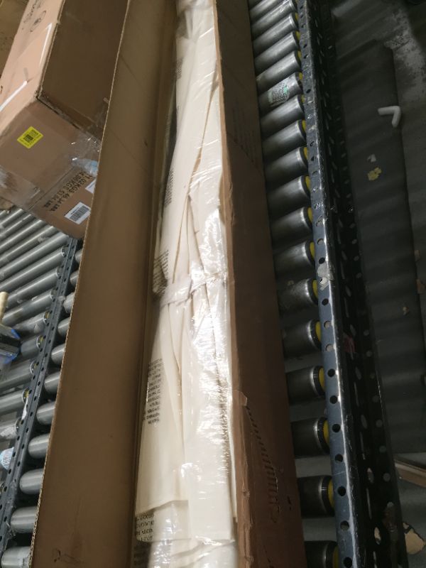 Photo 1 of 5ft Beige Patio Umbrella. Only Umbrella, Box Packaging Damaged, Moderate Use, Scratches and Scuffs Found on Item, Missing PArts
