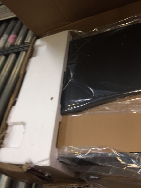 Photo 6 of VIVO Black Height Adjustable Standing Desk Monitor Riser 32" Sit Stand Workstation Tabletop, Box Packaging Damaged, Minor Use, Could Not Test Item