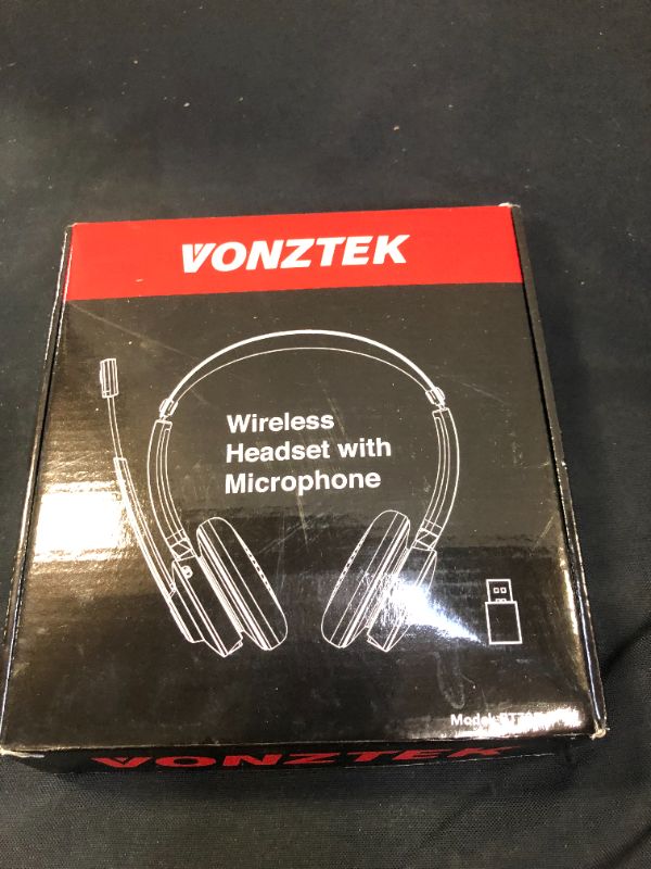 Photo 1 of  BLACK WIRELESS HEADSET WITH MICROPHONE 