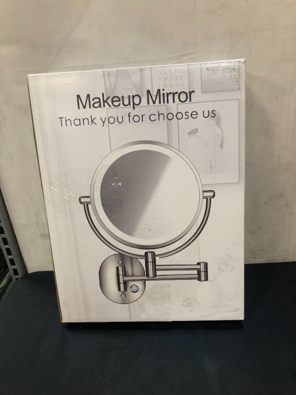 Photo 1 of  MAGNIFICATION WALL MOUNT MAKEUP MIRROR ( 8 IN 1 X 10 X ) 