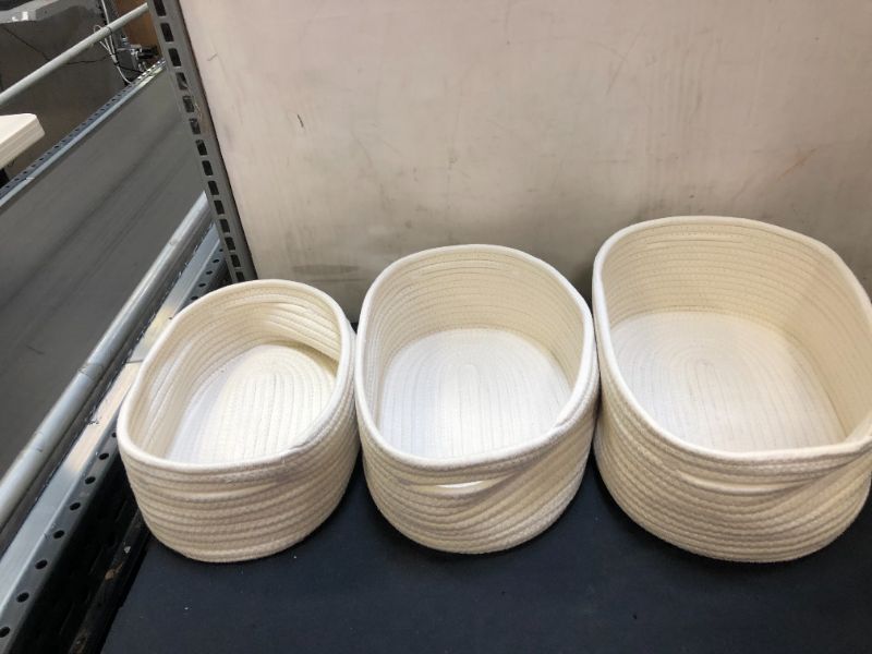 Photo 1 of 3 pc soft circular baskets 