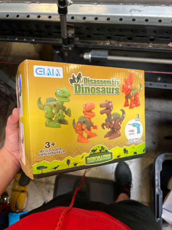 Photo 3 of Dinosaur Toys for Kids, Take Apart Dinosaur Toys & Figure Play Mat & Electric Drill, Realistic Educational Dinosaur Toys, for Kids Age 3 4 5 6 7 8 Year Old 
FACTORY SEALED.