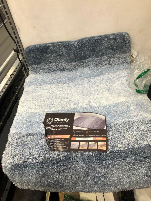 Photo 1 of  BLUE MICROFIBER BATH MAT ( 24 X 36 IN " ) 