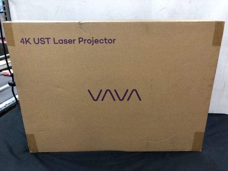 Photo 2 of VAVA 4K UST Laser TV Home Theatre Projector Bright 2500 ANSI Lumens Ultra Short Throw HDR10 Built-in Harman Kardon Sound Bar ALPD 3.0 Smart Android System