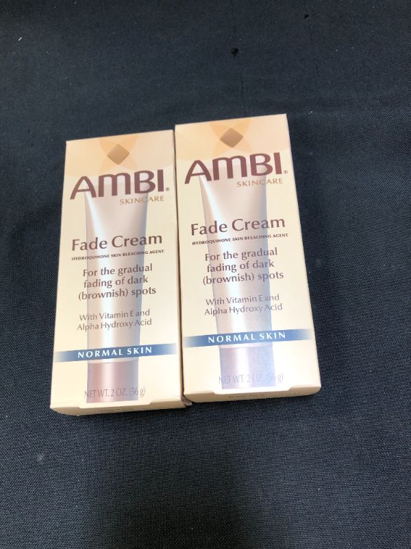 Photo 2 of Ambi Skincare Fade Cream for Normal Skin, Dark Spot Remover for Face & Body, Treats Skin Blemishes & Discoloration, Improves Hyperpigmentation, Corrector, 2 Oz ( exp: 02/2024) ( pack of 2 ) 
