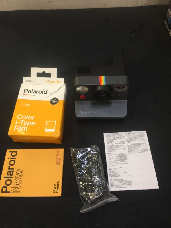 Photo 3 of Polaroid Originals Now I-Type Instant Camera and Film Bundle - Everything Box Black (6026)
