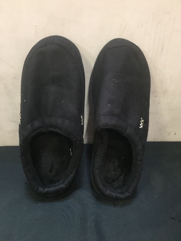 Photo 1 of 15-16D BLACK MENS HOUSE SLIPPERS