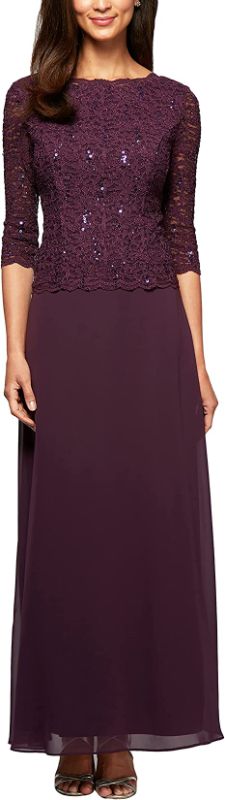 Photo 1 of Alex Evenings Women's Long Lace Mock Dress with Full Skirt ( size: 18)
