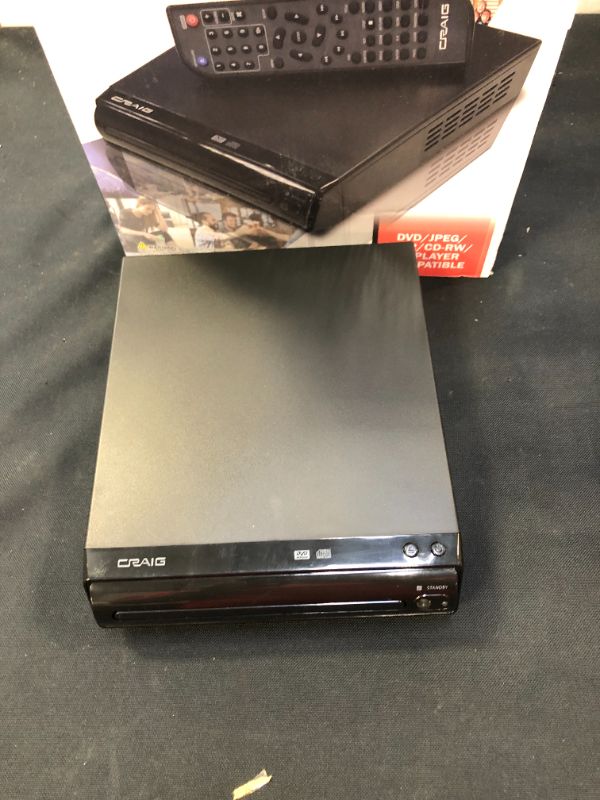 Photo 3 of Craig CVD512a Compact DVD Player with Remote in Black Compatible with DVD/DVD-R/DVD-RW/JPEG/CD-R/CD-RW/CD Progressive Scan Multilingual Supported