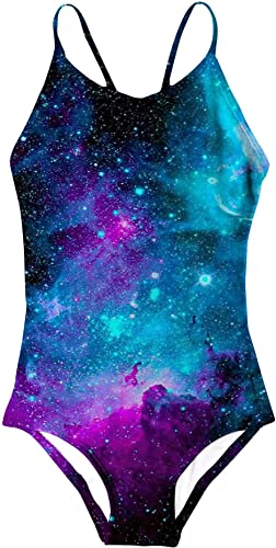 Photo 1 of AIDEAONE Girls Swimsuit One Piece Bathing Suit Quick Dry Beach Swimwear - XL -