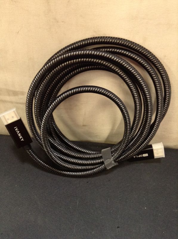 Photo 2 of DisplayPort Cable 1.4, iVANKY 8K DP Cable 3.3ft [8K@60Hz, 4K@144Hz, 1080P@240Hz], Support HBR3, 32.4Gbps, HDCP 2.2, HDR, Compatible for Gaming Monitor, TV, PC, Laptop and More
