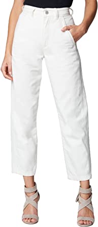 Photo 1 of [BLANKNYC] White Denim Bow Pants - SIZE 27 -