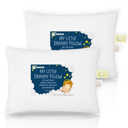 Photo 1 of KeaBabies 2-Pack Toddler Pillows 100% Soft Cotton Toddler Pillow for Sleeping (Soft White)
