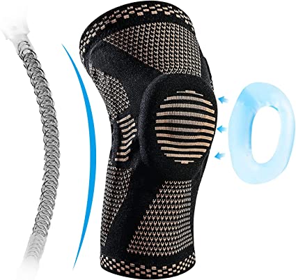Photo 1 of ABYON Professional Medical Grade Knee Compression Sleeve with Side Stabilizers for Men Women,Knee Support Brace for Meniscus Tear,Arthritis, ACL, Sports,Running,Basketball,Workout XXL

